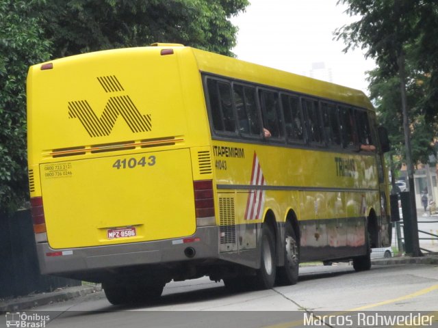 Viação Itapemirim 41043 na cidade de São Paulo, São Paulo, Brasil, por Marcos Rohwedder. ID da foto: 1626591.