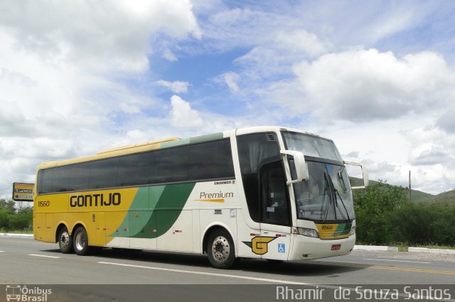 Empresa Gontijo de Transportes 11560 na cidade de Jequié, Bahia, Brasil, por Rhamir  de Souza Santos. Número da foto: #1630049.