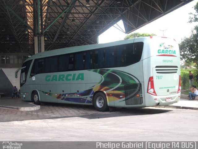 Viação Garcia 7817 na cidade de Bauru, São Paulo, Brasil, por Phelipe Gabriel Campos de Souza. Número da foto: #1630020.