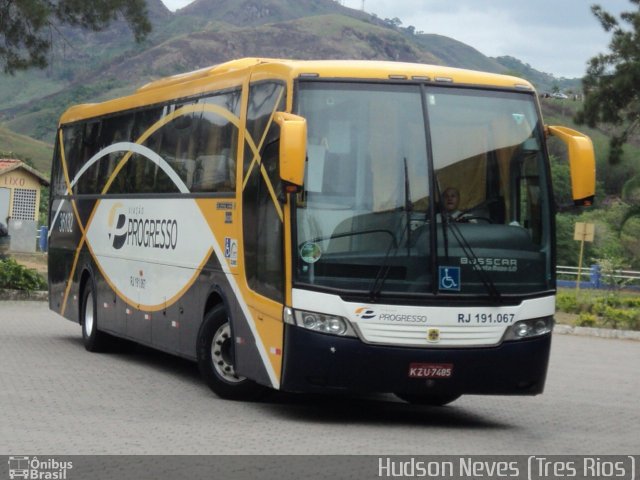 Viação Progresso RJ 191.067 na cidade de Três Rios, Rio de Janeiro, Brasil, por Hudson Neves. Número da foto: #1629361.