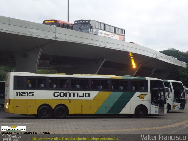 Empresa Gontijo de Transportes 11215 na cidade de Belo Horizonte, Minas Gerais, Brasil, por Valter Francisco. ID da foto: 1628978.