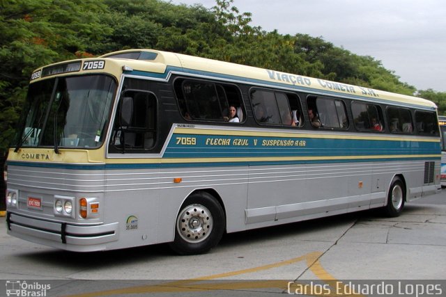 Viação Cometa 7059 na cidade de São Paulo, São Paulo, Brasil, por Carlos Eduardo Lopes. ID da foto: 1628959.