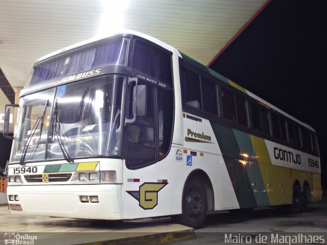 Empresa Gontijo de Transportes 15940 na cidade de João Monlevade, Minas Gerais, Brasil, por Mairo de Magalhães. ID da foto: 1629708.