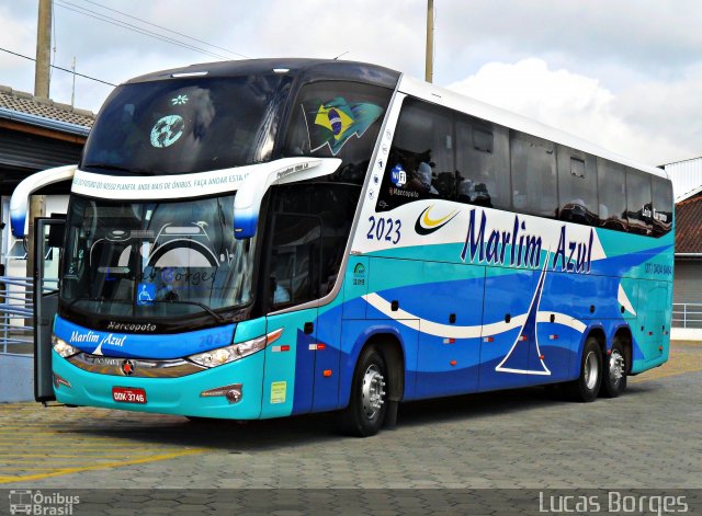 Marlim Azul Turismo 2023 na cidade de Cachoeira Paulista, São Paulo, Brasil, por Lucas Borges . Número da foto: #1629521.