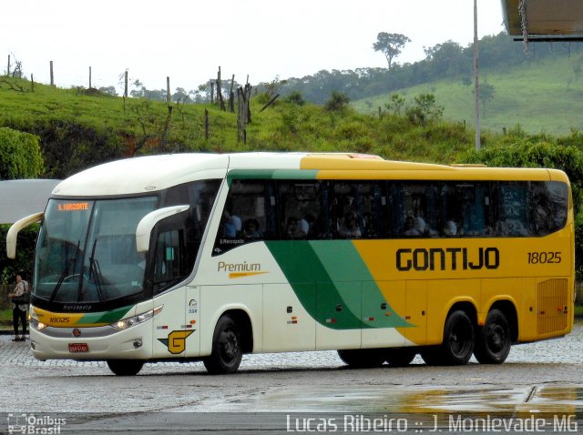 Empresa Gontijo de Transportes 18025 na cidade de João Monlevade, Minas Gerais, Brasil, por Lucas Ribeiro de Souza Ferreira. Número da foto: #1629925.