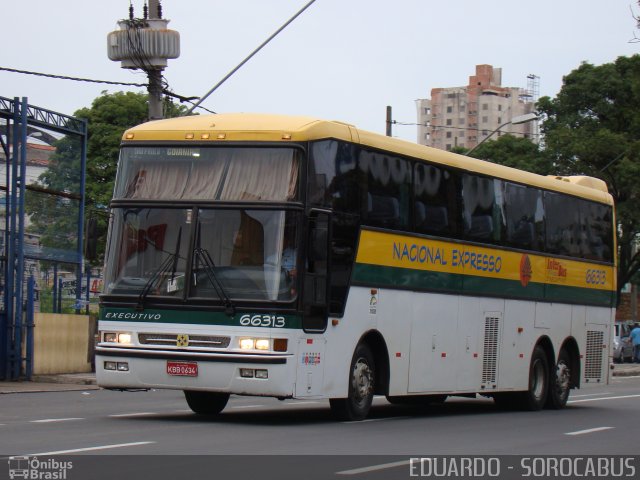Nacional Expresso 66313 na cidade de Sorocaba, São Paulo, Brasil, por EDUARDO - SOROCABUS. Número da foto: #1631095.