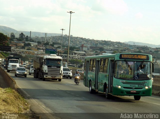 Sagrada Família Ônibus 03242 na cidade de Belo Horizonte, Minas Gerais, Brasil, por Adão Raimundo Marcelino. ID da foto: 1632076.