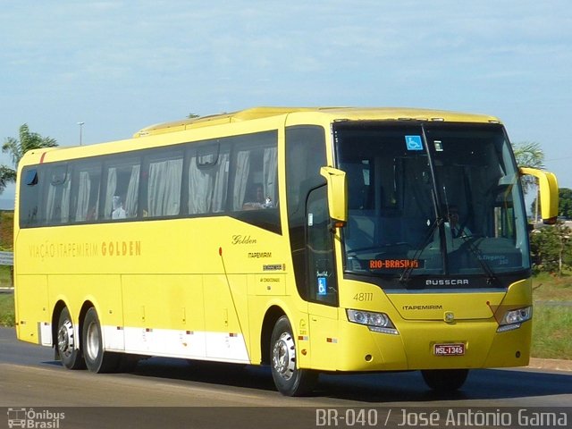 Viação Itapemirim 48111 na cidade de Santa Maria, Distrito Federal, Brasil, por José Antônio Gama. Número da foto: #1630512.
