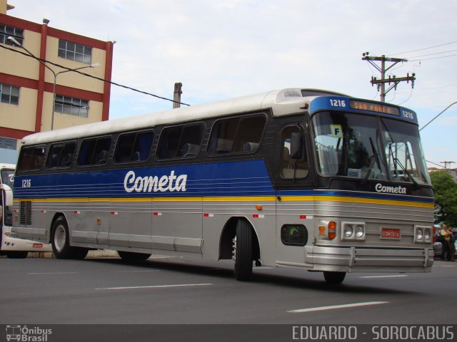 Viação Cometa 1216 na cidade de Sorocaba, São Paulo, Brasil, por EDUARDO - SOROCABUS. Número da foto: #1631092.