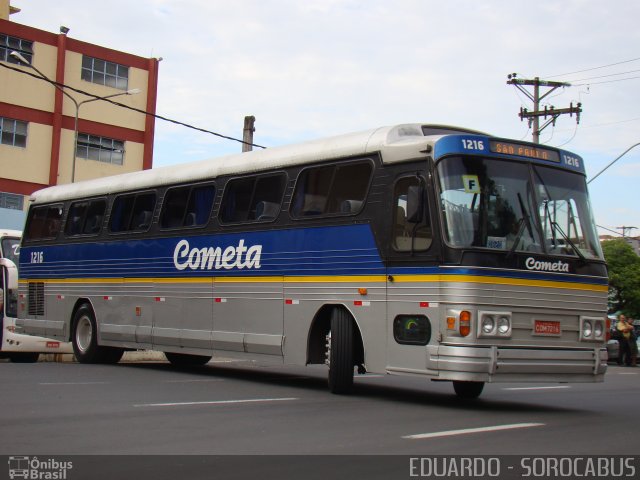 Viação Cometa 1216 na cidade de Sorocaba, São Paulo, Brasil, por EDUARDO - SOROCABUS. ID da foto: 1631092.