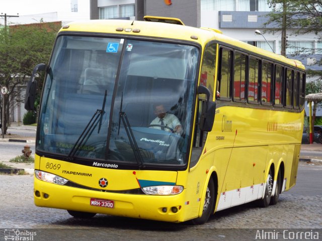 Viação Itapemirim 8069 na cidade de Caruaru, Pernambuco, Brasil, por Almir Correia. ID da foto: 1631197.