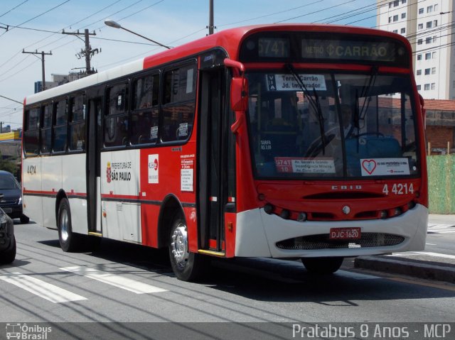 Nova Aliança  4 > Empresa de Transportes Novo Horizonte 4 4214 na cidade de São Paulo, São Paulo, Brasil, por Cristiano Soares da Silva. Número da foto: #1631702.