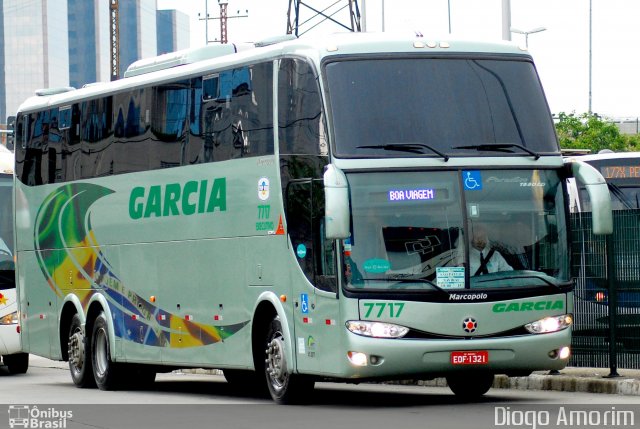 Viação Garcia 7717 na cidade de São Paulo, São Paulo, Brasil, por Diogo Amorim. Número da foto: #1633414.