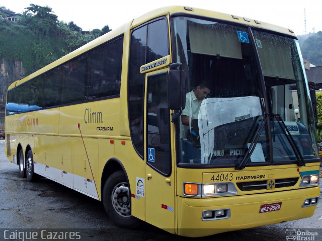 Viação Itapemirim 44043 na cidade de Santos, São Paulo, Brasil, por Caique Cazares. ID da foto: 1633735.