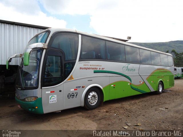 Turin Transportes 097 na cidade de Ouro Branco, Minas Gerais, Brasil, por Rafael Matos. Número da foto: #1634239.