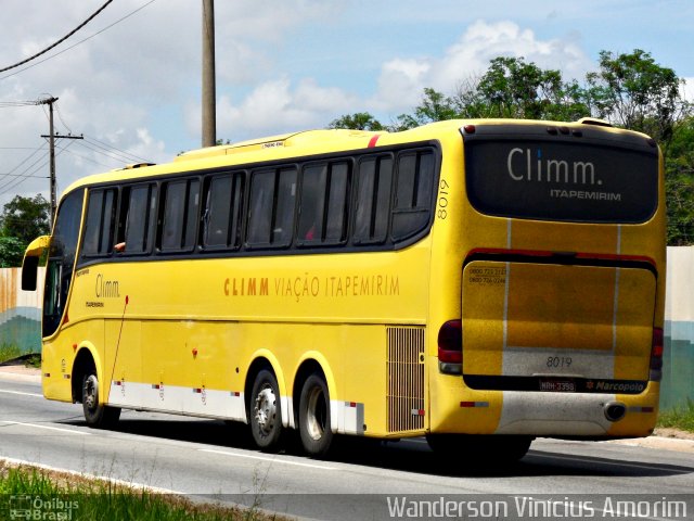 Viação Itapemirim 8019 na cidade de Ipatinga, Minas Gerais, Brasil, por Wanderson Vinícius Amorim. ID da foto: 1634096.