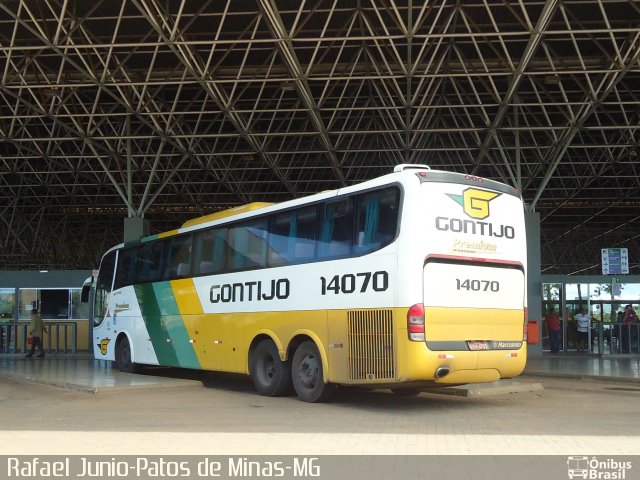 Empresa Gontijo de Transportes 14070 na cidade de Patos de Minas, Minas Gerais, Brasil, por RAFAEL  JUNIO FONSECA. ID da foto: 1634570.