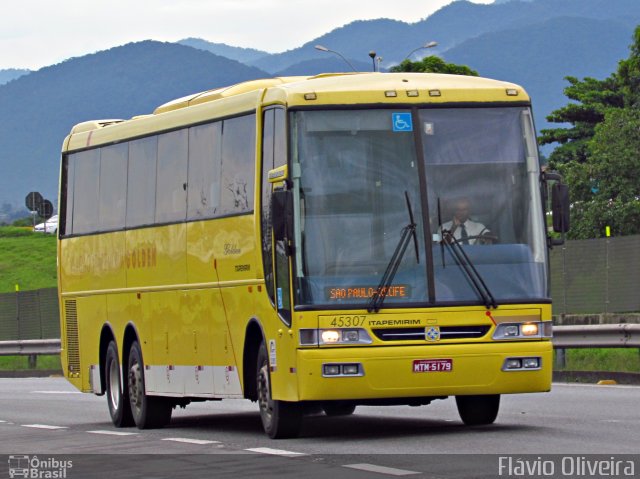 Viação Itapemirim 45307 na cidade de Resende, Rio de Janeiro, Brasil, por Flávio Oliveira. ID da foto: 1634299.