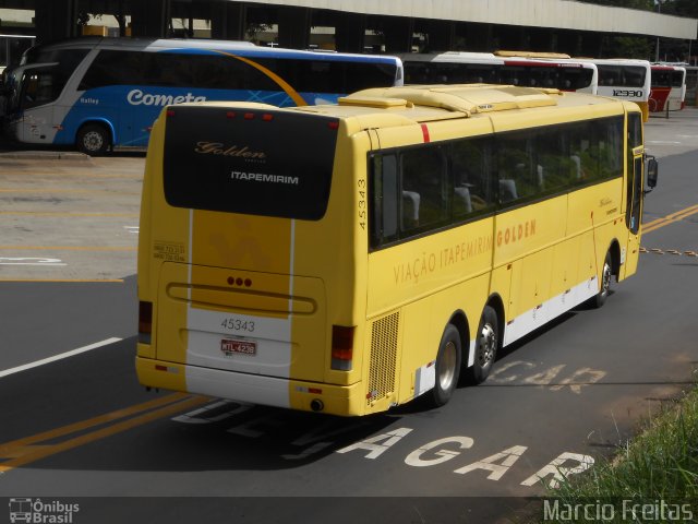 Viação Itapemirim 45343 na cidade de Ribeirão Preto, São Paulo, Brasil, por Marcio Freitas. Número da foto: #1632993.