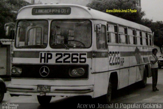 HP Transportes Coletivos 2265 na cidade de Goiânia, Goiás, Brasil, por Carlos Júnior. Número da foto: #1636304.