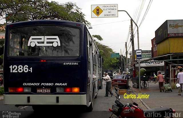 Rápido Araguaia 1286-1 na cidade de Goiânia, Goiás, Brasil, por Carlos Júnior. Número da foto: #1636254.