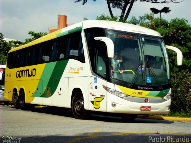 Empresa Gontijo de Transportes 18315 na cidade de São Paulo, São Paulo, Brasil, por Paulo Ricardo. Número da foto: #1636305.