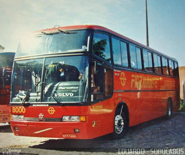 Empresa de Ônibus Luís Fioravante 8000 na cidade de Santos, São Paulo, Brasil, por EDUARDO - SOROCABUS. ID da foto: 1635910.