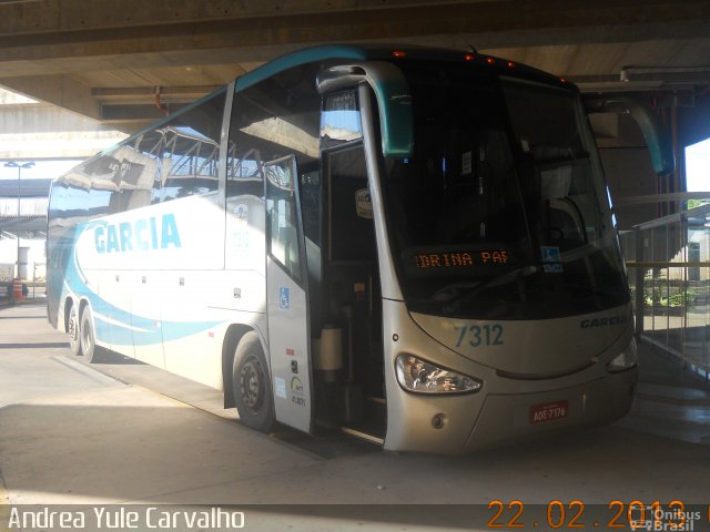 Viação Garcia 7312 na cidade de Campinas, São Paulo, Brasil, por Andrea Yule Carvalho. ID da foto: 1635516.