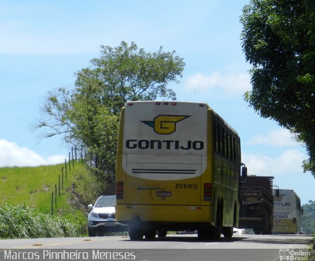 Empresa Gontijo de Transportes 15145 na cidade de Viana, Espírito Santo, Brasil, por Marcos Pinnheiro Meneses. ID da foto: 1636092.