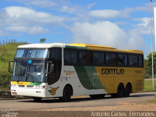 Empresa Gontijo de Transportes 15900 na cidade de João Monlevade, Minas Gerais, Brasil, por Antonio Carlos Fernandes. ID da foto: 1635061.