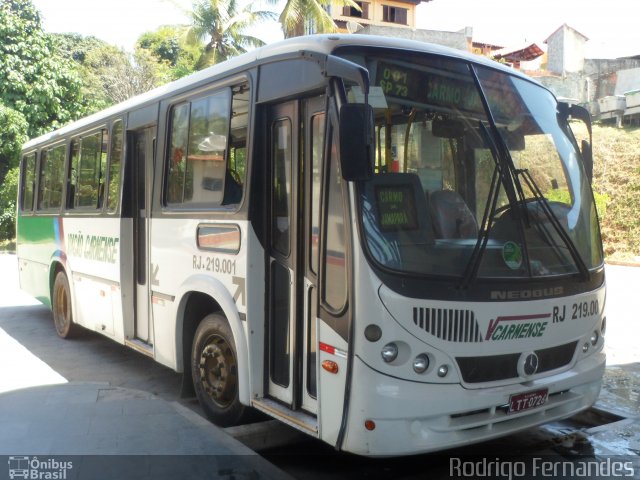 Viação Carmense RJ 219.001 na cidade de Carmo, Rio de Janeiro, Brasil, por Rodrigo Fernades. Número da foto: #1635447.
