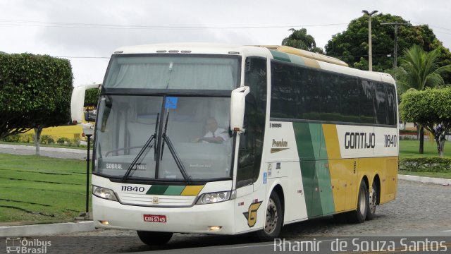 Empresa Gontijo de Transportes 11840 na cidade de Jequié, Bahia, Brasil, por Rhamir  de Souza Santos. Número da foto: #1635527.