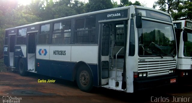 Metrobus 510 na cidade de Goiânia, Goiás, Brasil, por Carlos Júnior. ID da foto: 1636274.