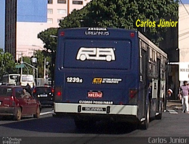 Rápido Araguaia 1239-6 na cidade de Goiânia, Goiás, Brasil, por Carlos Júnior. Número da foto: #1638267.
