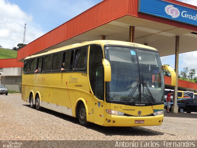 Viação Itapemirim 8019 na cidade de João Monlevade, Minas Gerais, Brasil, por Antonio Carlos Fernandes. Número da foto: #1637697.