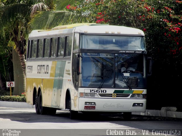 Empresa Gontijo de Transportes 15610 na cidade de Vitória da Conquista, Bahia, Brasil, por Cleber Bus. ID da foto: 1636754.