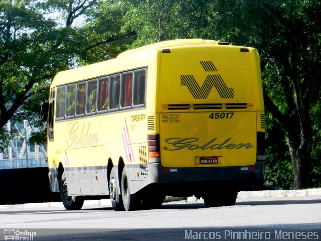 Viação Itapemirim 45017 na cidade de Vitória, Espírito Santo, Brasil, por Marcos Pinnheiro Meneses. ID da foto: 1638644.