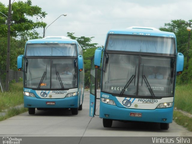 Auto Viação Progresso 6189 na cidade de Recife, Pernambuco, Brasil, por Vinicius Silva. Número da foto: #1637723.