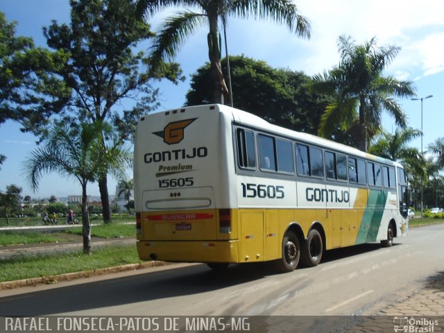 Empresa Gontijo de Transportes 15605 na cidade de Patos de Minas, Minas Gerais, Brasil, por RAFAEL  JUNIO FONSECA. ID da foto: 1583426.