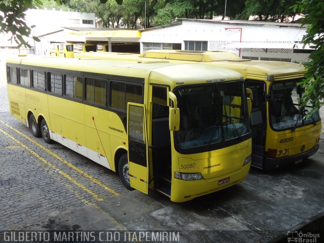 Viação Itapemirim 50080 na cidade de Cachoeiro de Itapemirim, Espírito Santo, Brasil, por Gilberto Martins. Número da foto: #1581942.