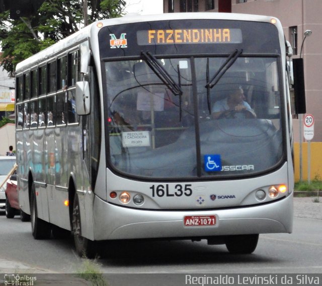 Viação Tamandaré 16L35 na cidade de Curitiba, Paraná, Brasil, por Reginaldo Levinski da Silva. Número da foto: #1583104.
