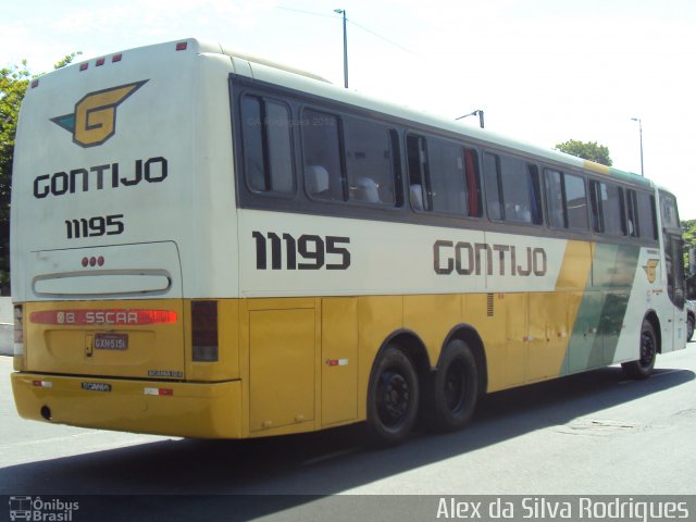 Empresa Gontijo de Transportes 11195 na cidade de Belo Horizonte, Minas Gerais, Brasil, por Alex da Silva Rodrigues. ID da foto: 1584854.