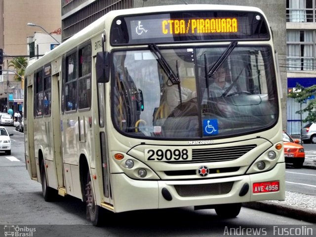 Viação Piraquara 29098 na cidade de Curitiba, Paraná, Brasil, por Andrews  Fuscolin. Número da foto: #1585291.