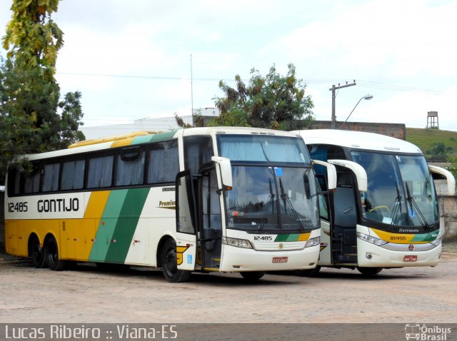 Empresa Gontijo de Transportes 12485 na cidade de Viana, Espírito Santo, Brasil, por Lucas Ribeiro de Souza Ferreira. Número da foto: #1585190.