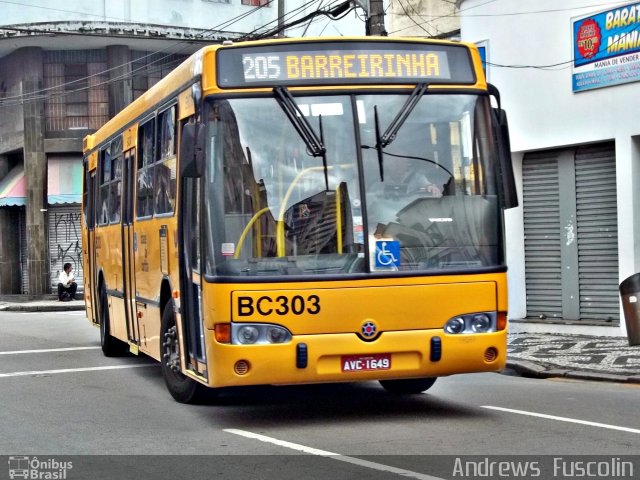 Transporte Coletivo Glória BC303 na cidade de Curitiba, Paraná, Brasil, por Andrews  Fuscolin. Número da foto: #1585292.
