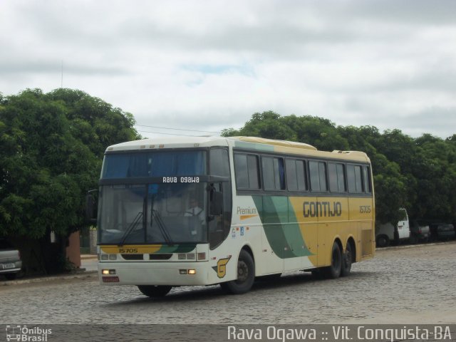 Empresa Gontijo de Transportes 15705 na cidade de Vitória da Conquista, Bahia, Brasil, por Rava Ogawa. ID da foto: 1584634.