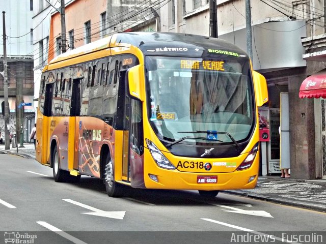 Auto Viação Marechal AC318 na cidade de Curitiba, Paraná, Brasil, por Andrews  Fuscolin. ID da foto: 1585295.