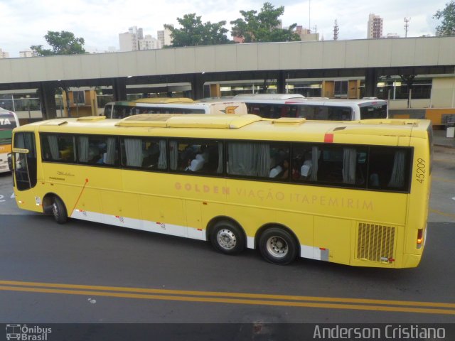 Viação Itapemirim 45209 na cidade de Ribeirão Preto, São Paulo, Brasil, por Anderson Cristiano . ID da foto: 1585450.