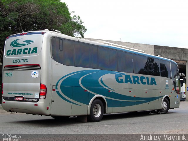 Viação Garcia 7805 na cidade de Curitiba, Paraná, Brasil, por Andrey Gustavo. Número da foto: #1584620.