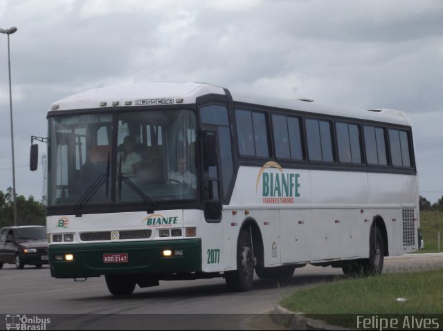 Bianfe Transportes e Turismo 2077 na cidade de Pelotas, Rio Grande do Sul, Brasil, por Felipe Alves. Número da foto: #1583603.